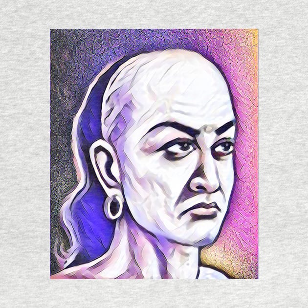 Chanakya Pink Portrait | Chanakya Artwork 7 by JustLit